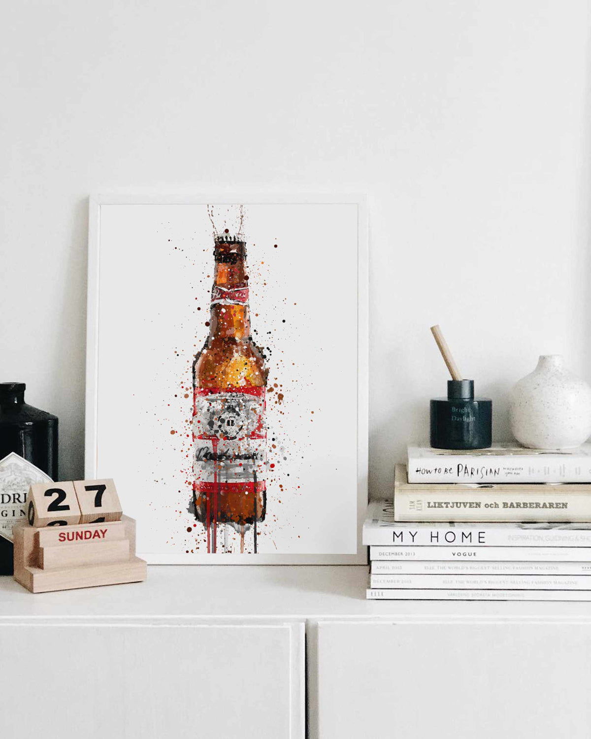 Beer Bottle Wall Art Print 'Amber'-We Love Prints | legacy-mockup