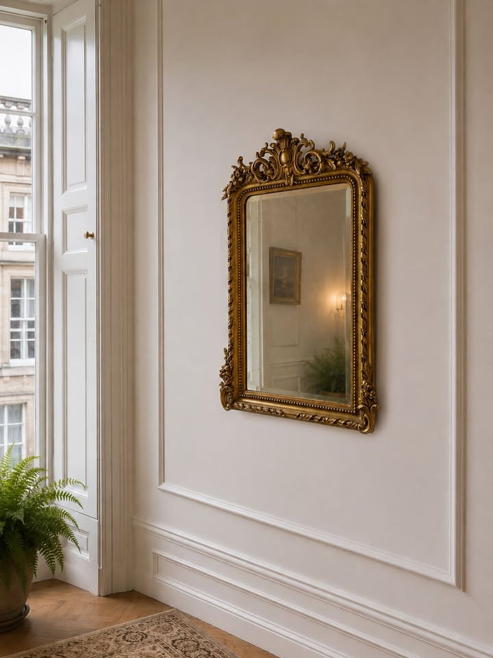 Antique Giltwood & Gesso Wall Mirror