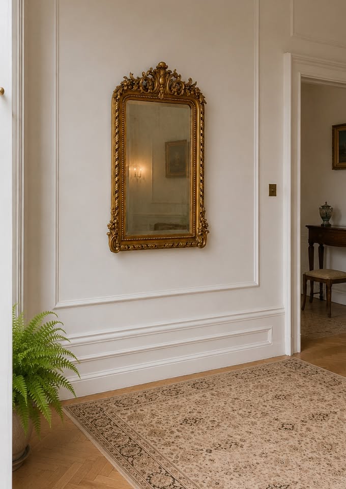 Antique Giltwood & Gesso Wall Mirror