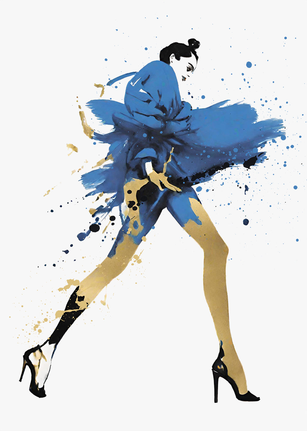 Fashionista Rush Wall Art Print