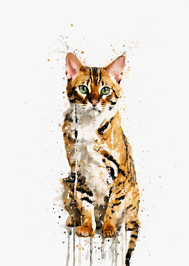 Bengal Cat Wall Art Print