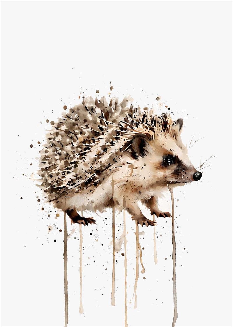 Hedgehog Wall Art Print