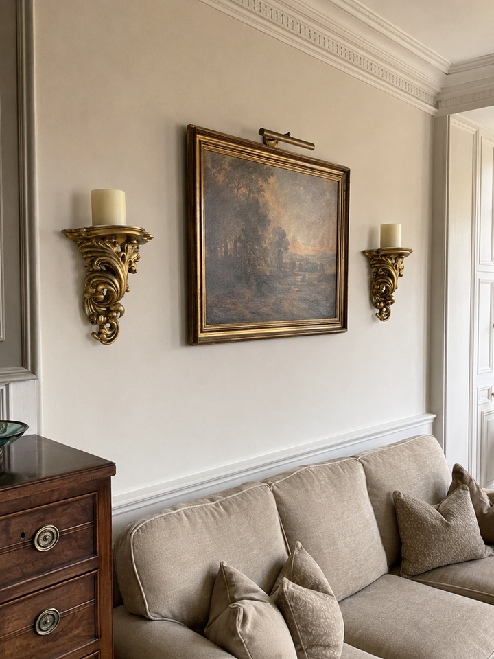 Pair of Ornate Gilt Wall Candle Brackets