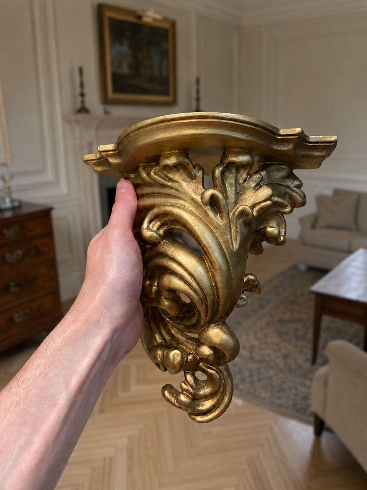 Pair of Ornate Gilt Wall Candle Brackets