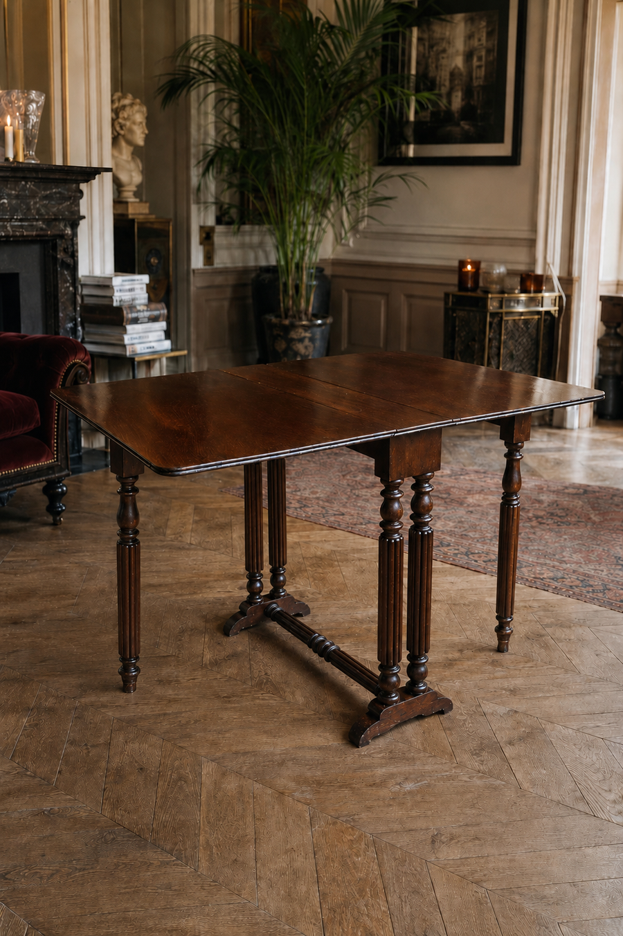 19th Century Mahogany Sutherland Drop-Leaf Table – Gillows Style