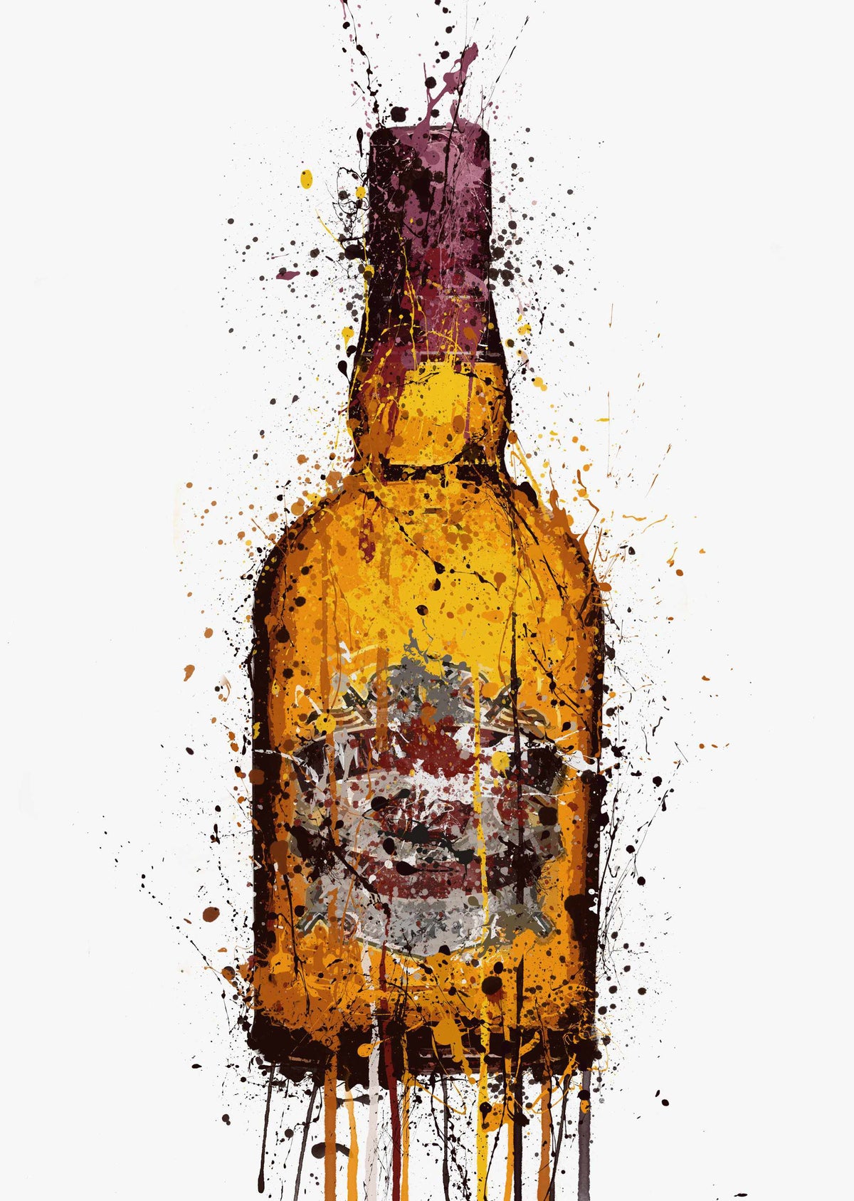 Whiskyflasche Wandbild 'Malt'