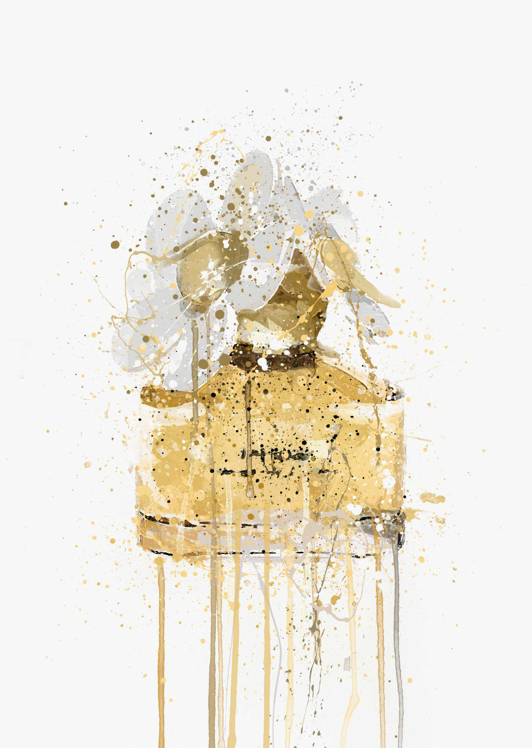 Fragrance Bottle Wall Art Print 'Yellow'-We Love Prints