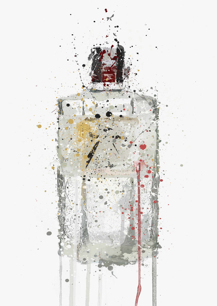 Gin Bottle Wall Art Print 'Hexagon'-We Love Prints