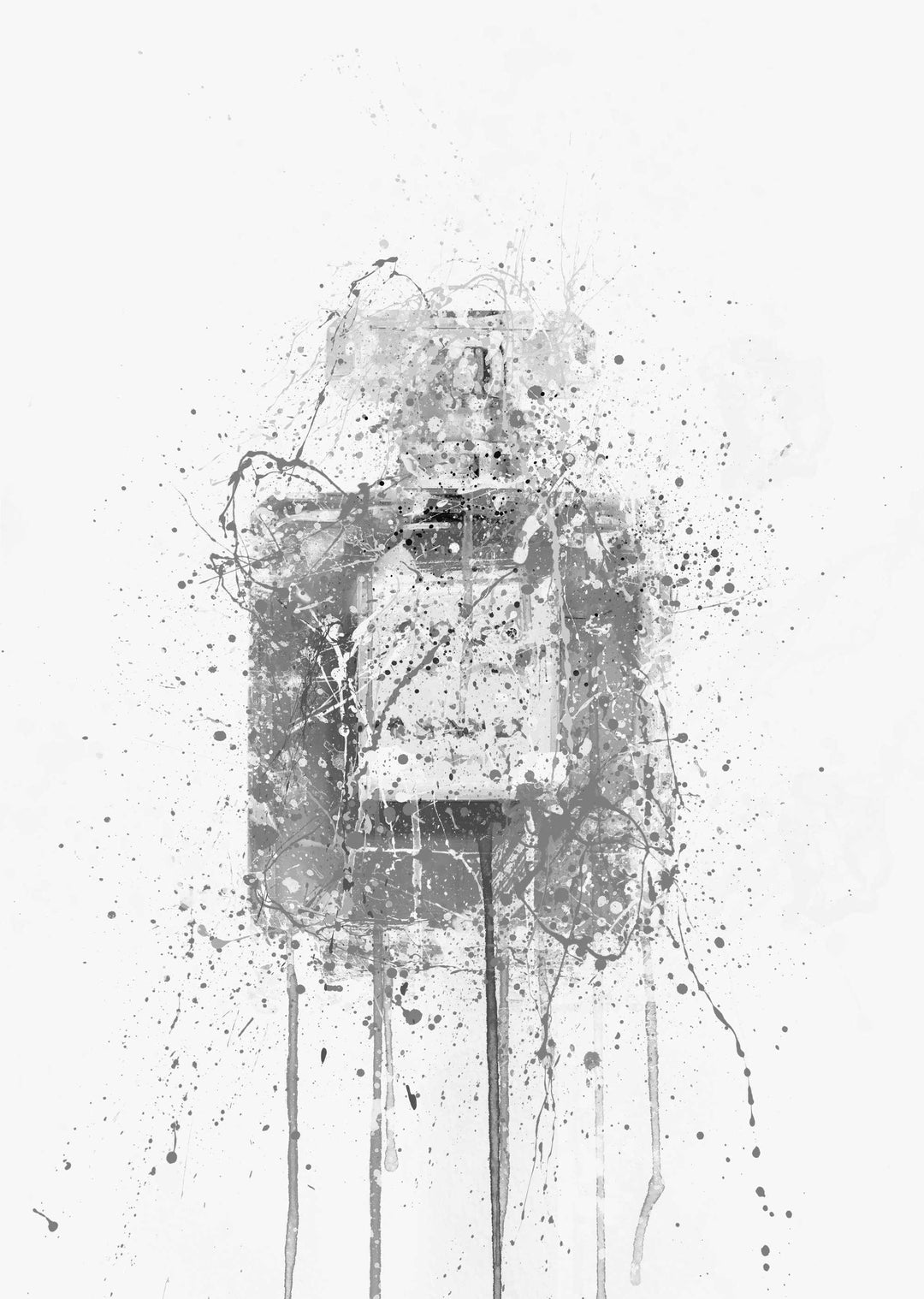 Fragrance Bottle Wall Art Print 'Blush' (Grey Edition)-We Love Prints