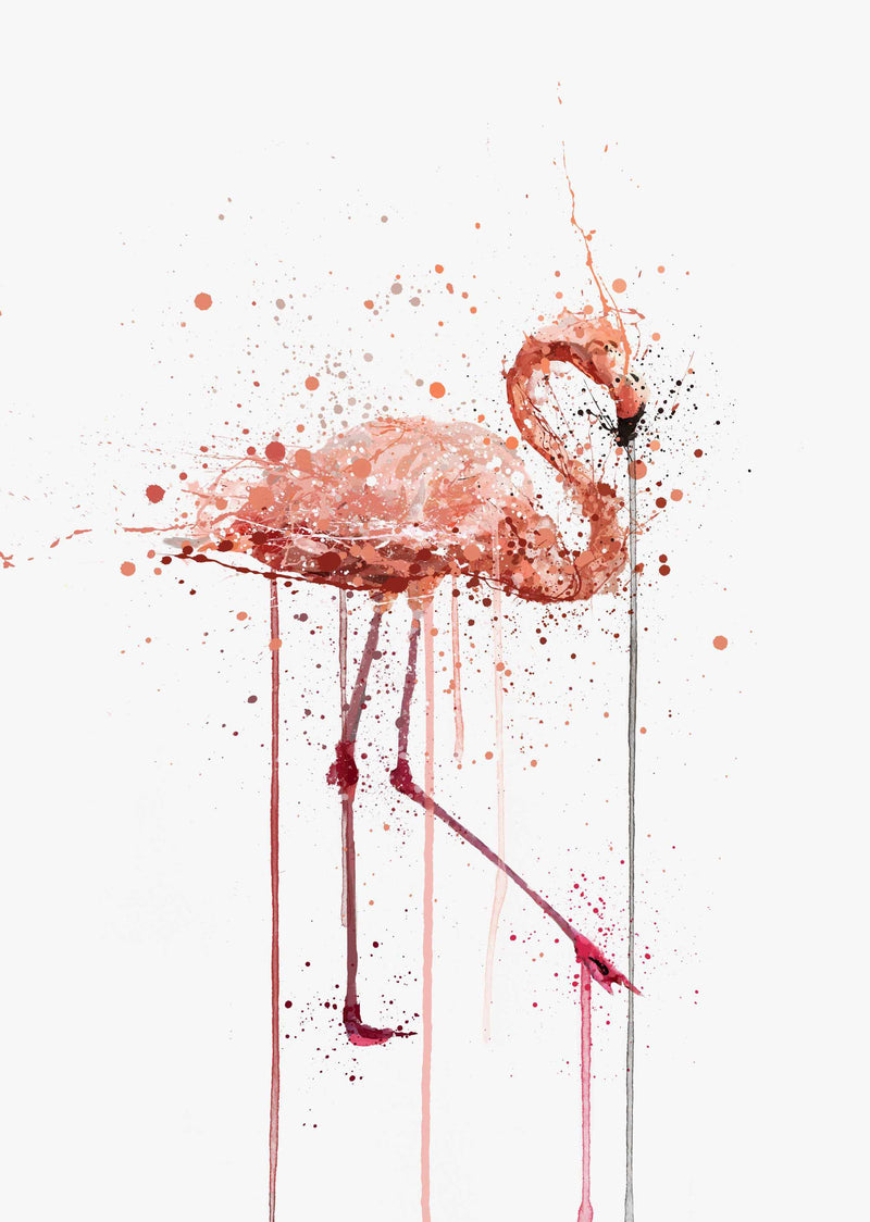 Pink Flamingo Wall Art Print