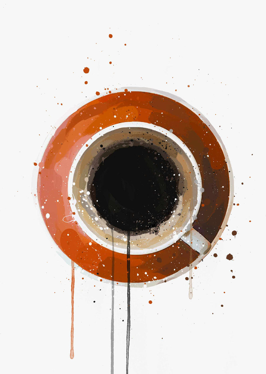Coffee Wall Art Print 'Americano'