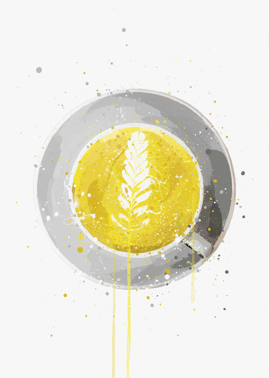 Tee Wandbild 'Kurkuma Latte'