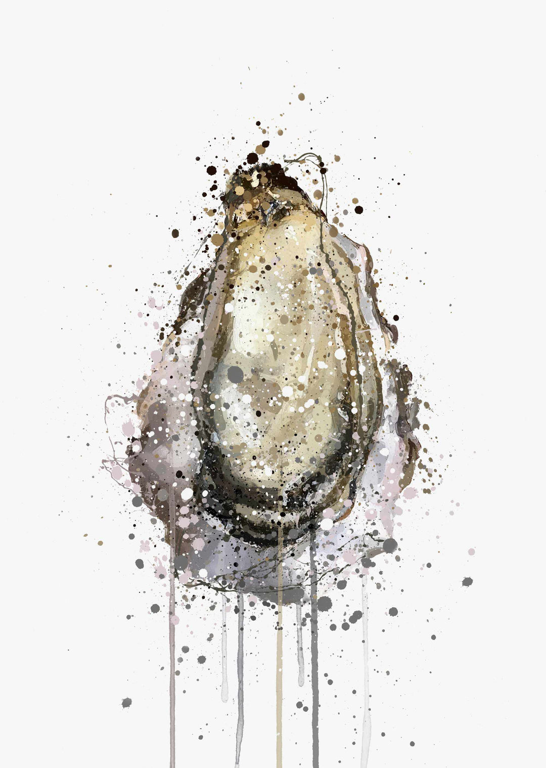 Seafood Wall Art Print 'Oyster'-We Love Prints