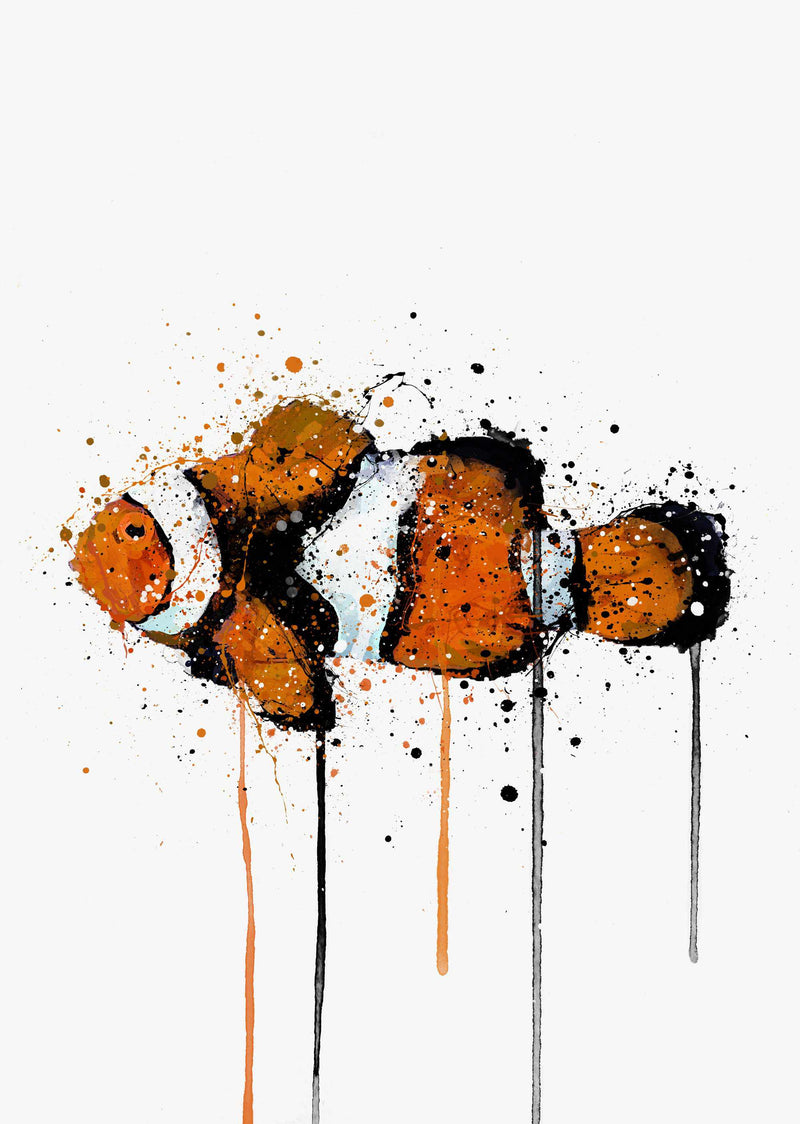 Sea Creature Wall Art Print 'Clownfish'