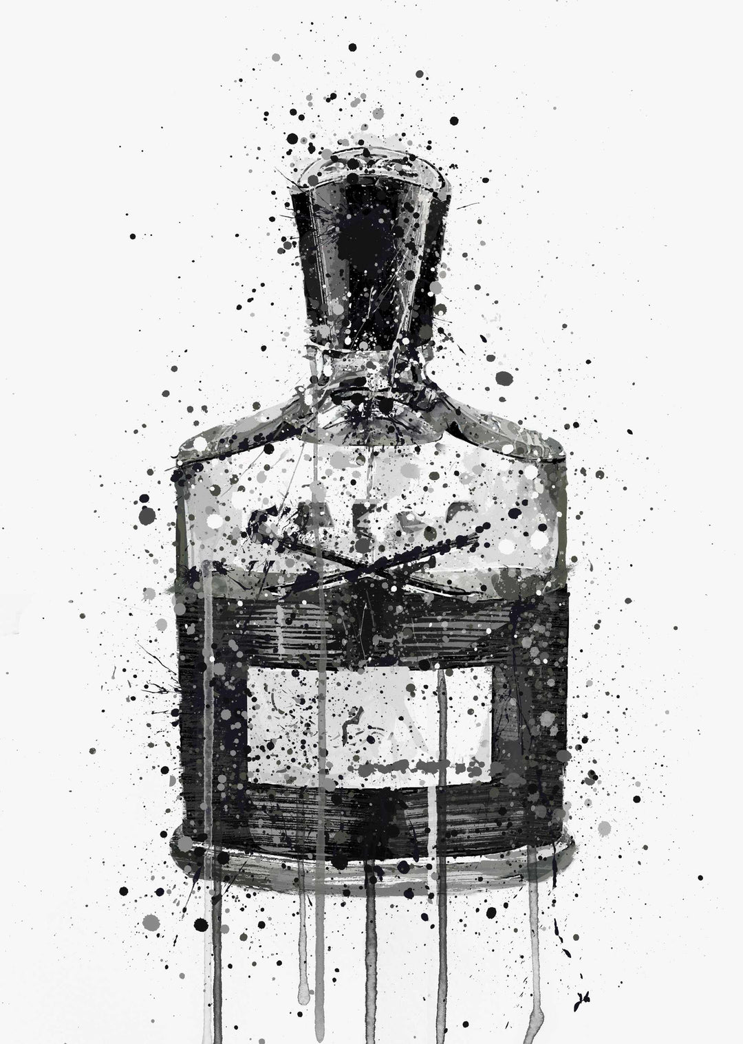 Fragrance Bottle Wall Art Print 'Granite'-We Love Prints