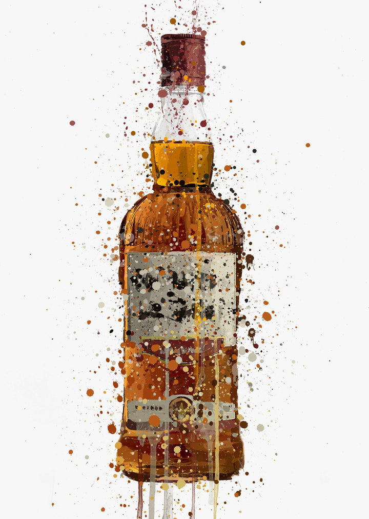 Liquor Bottle Wall Art Print 'Caramel'-We Love Prints
