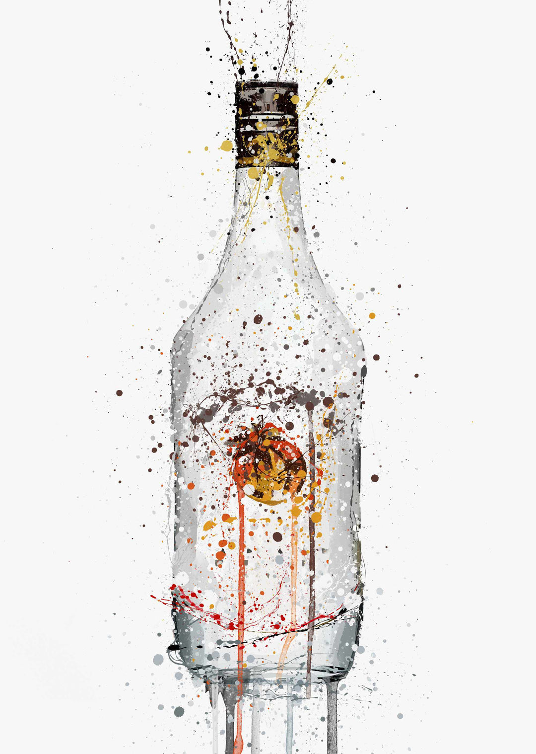 Wandbild Rumflasche 'Kokosnuss'