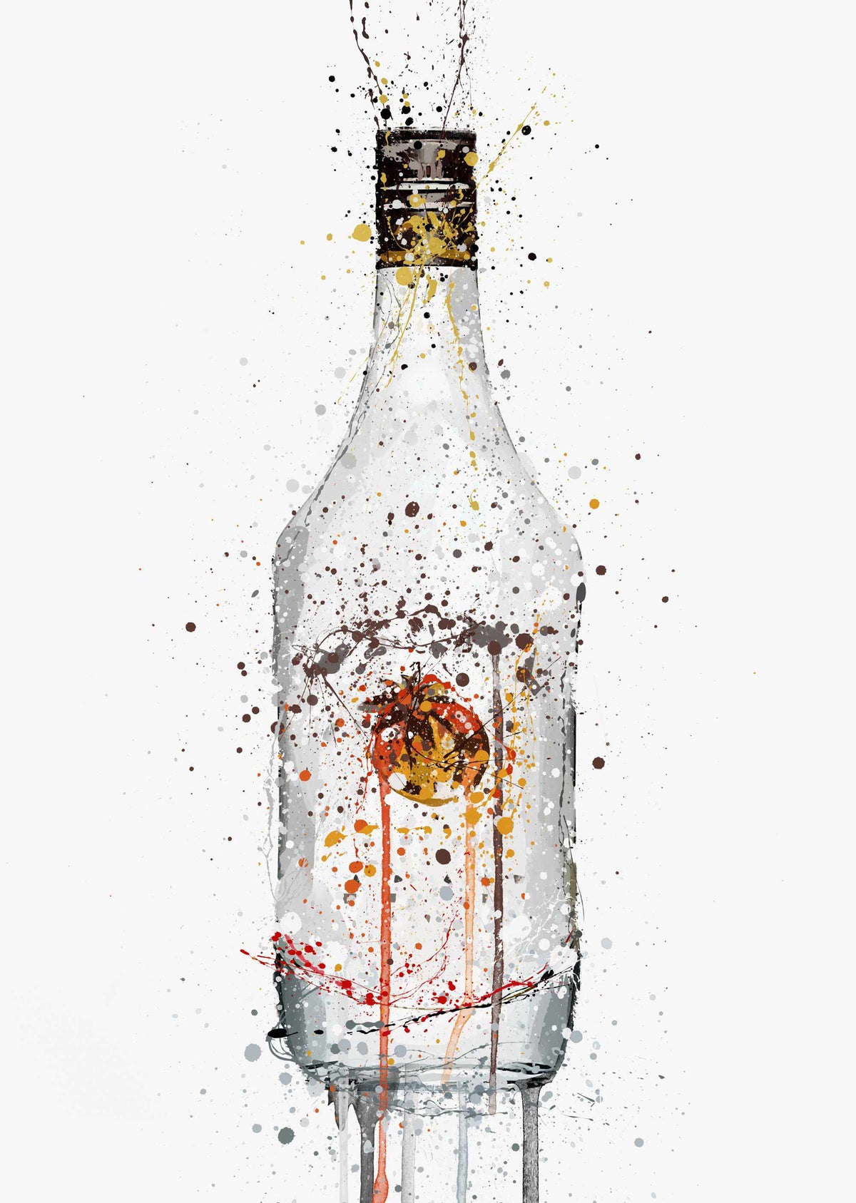 Wandbild Rumflasche 'Kokosnuss'