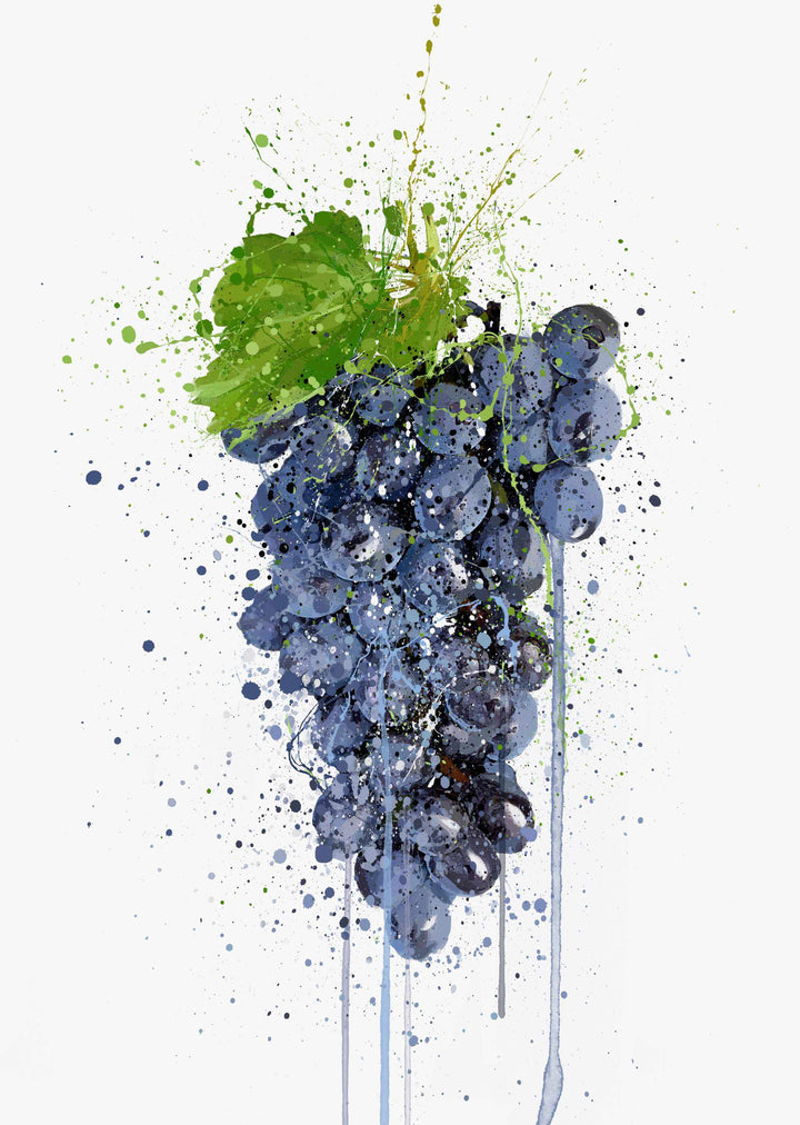 Purple Grape Fruit Wall Art Print-We Love Prints
