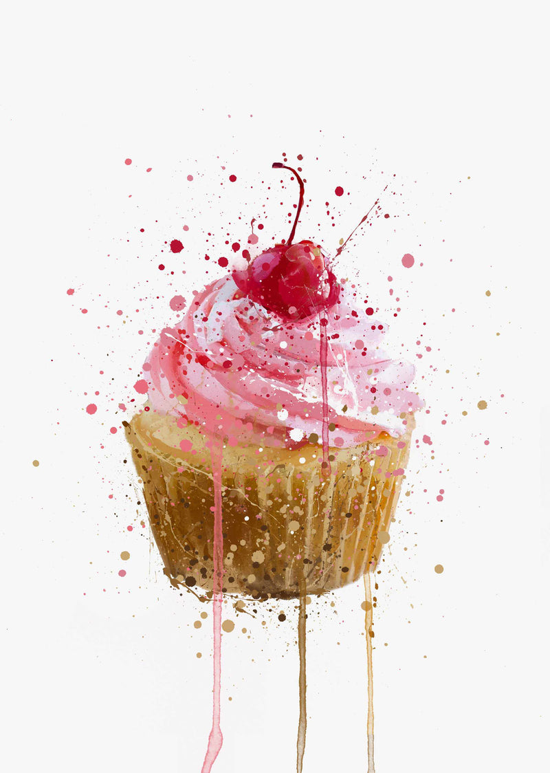 Cake Wall Art Print 'Cupcake'
