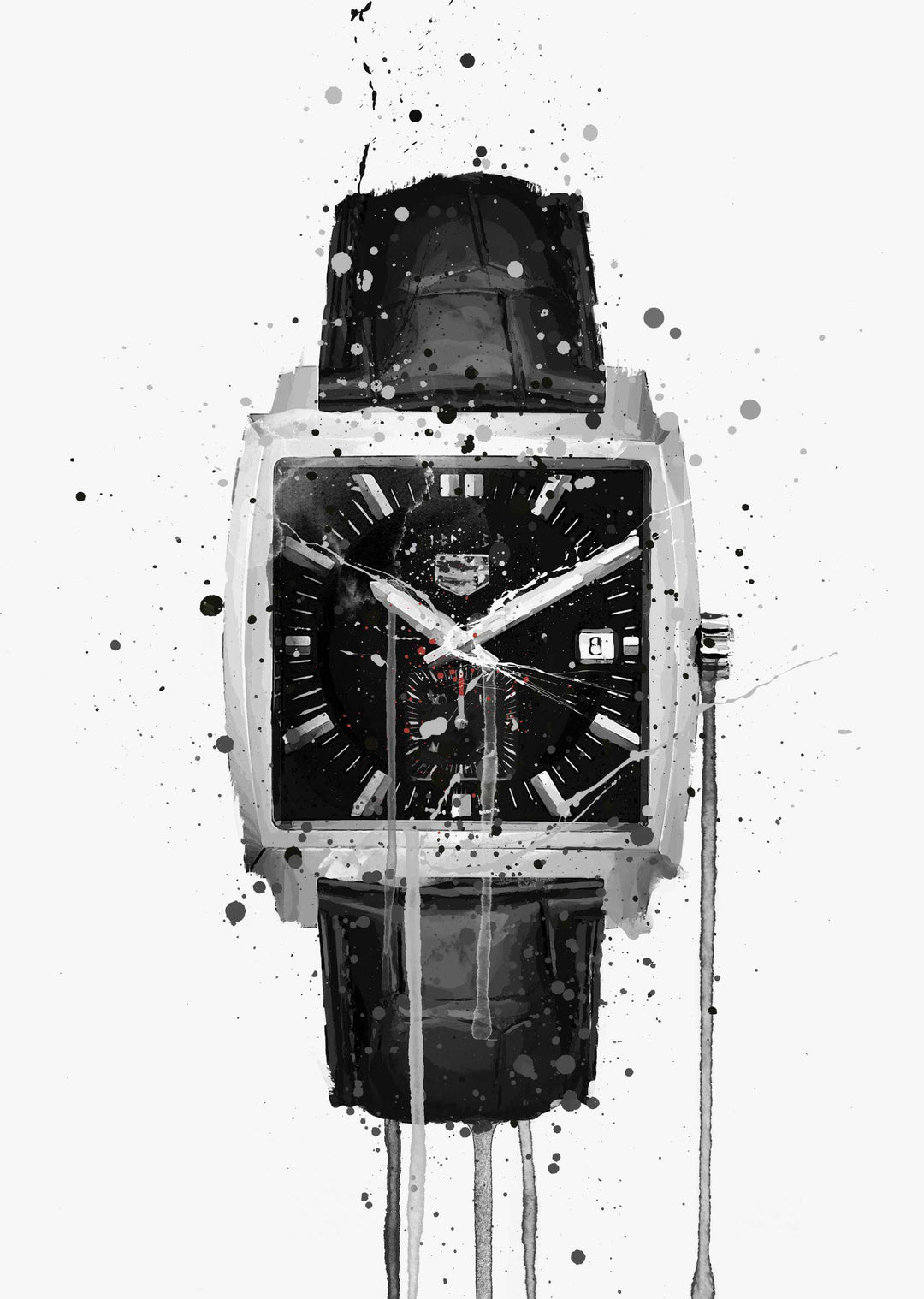 Wrist Watch Wall Art Print 'Smoke'