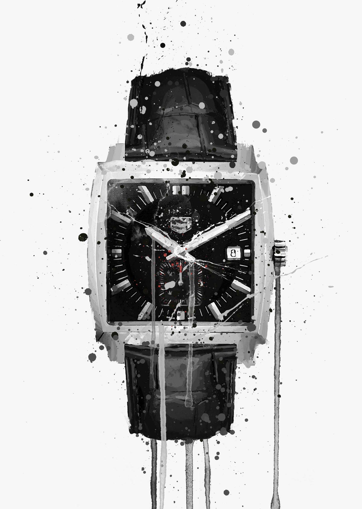 Wrist Watch Wall Art Print 'Smoke'