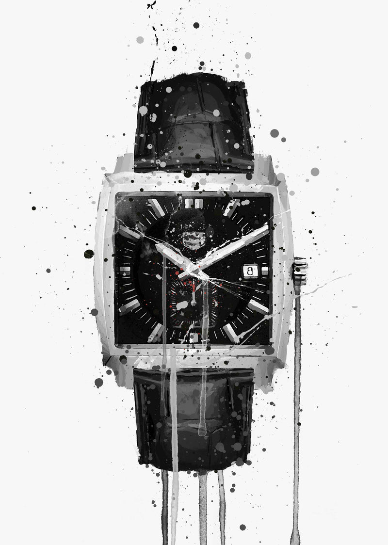 Wrist Watch Wall Art Print 'Smoke'