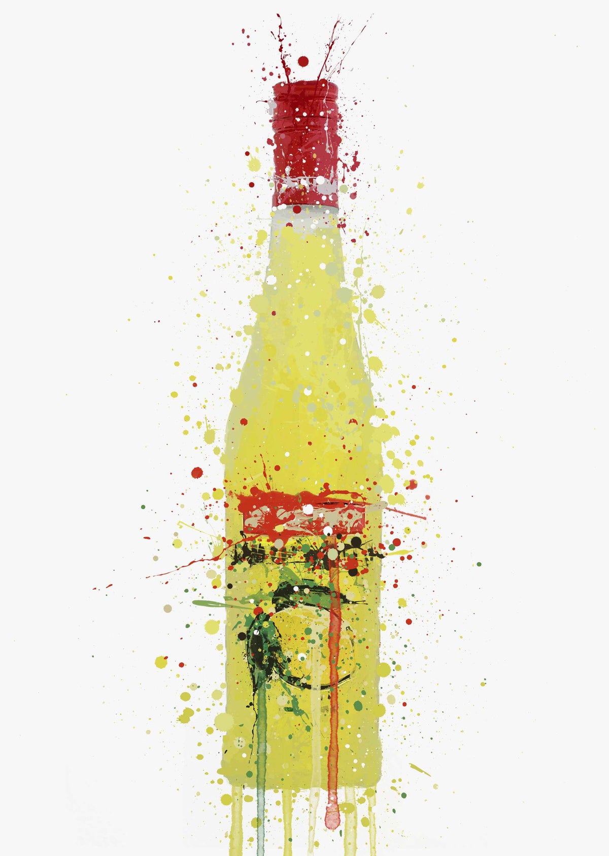 Likörflasche Wandbild 'Citrus'
