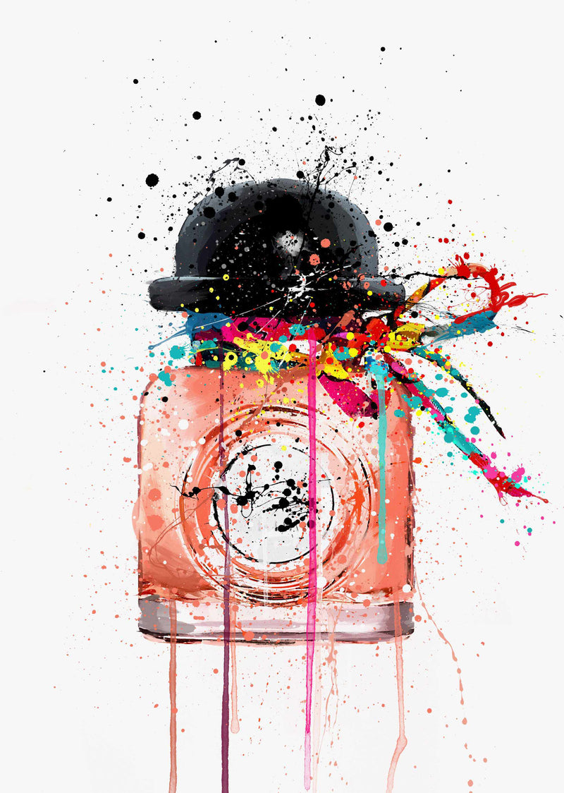 Fragrance Bottle Wall Art Print 'Popping Candy'
