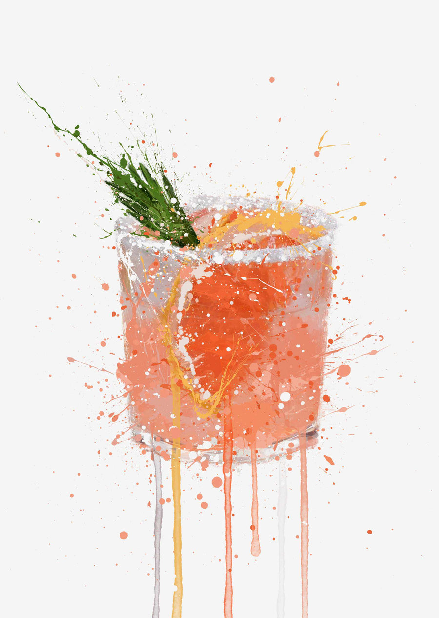Paloma Cocktail Wall Art Print