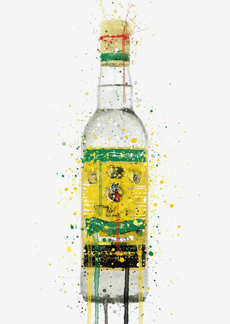 Wandbild Rumflasche 'Ananaspunsch'