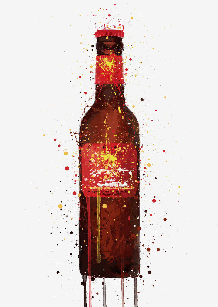 Bierflaschen-Wandbild 'Rambla Red'