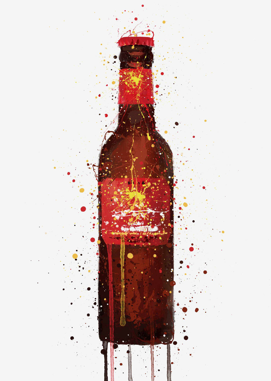 Bierflaschen-Wandbild 'Rambla Red'