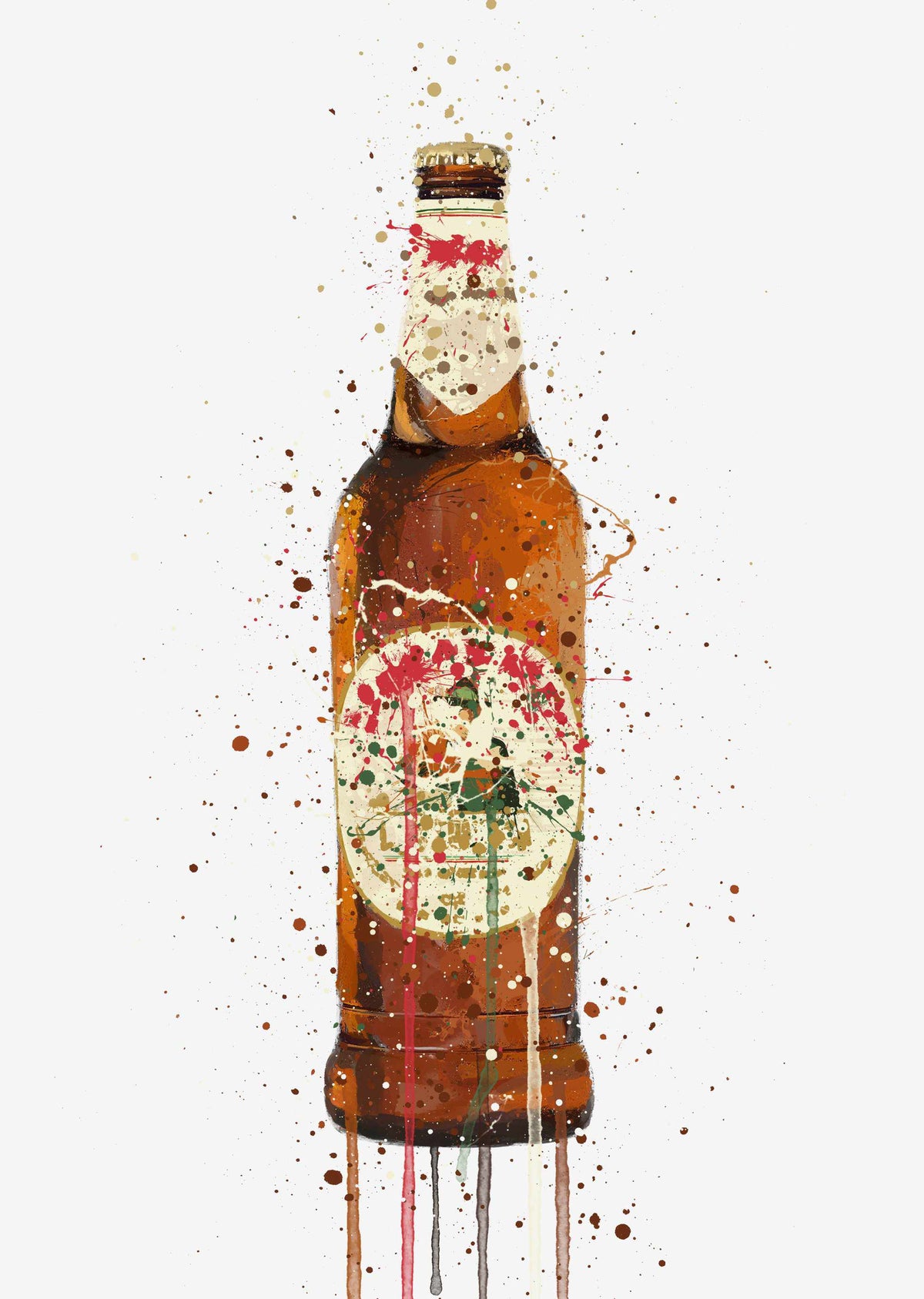 Bierflasche Wandbild 'La Dolce Vita'