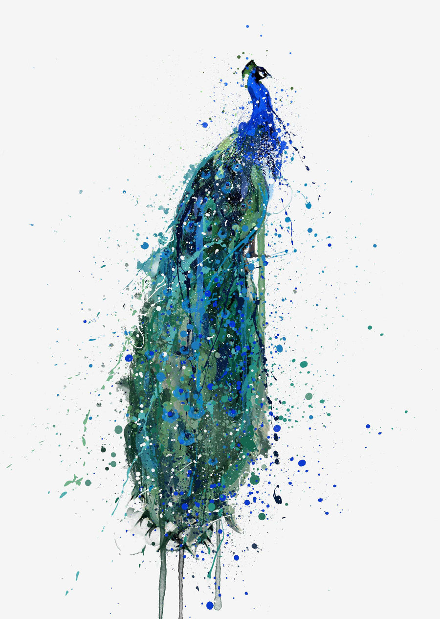Pfau-Wand-Kunstdruck