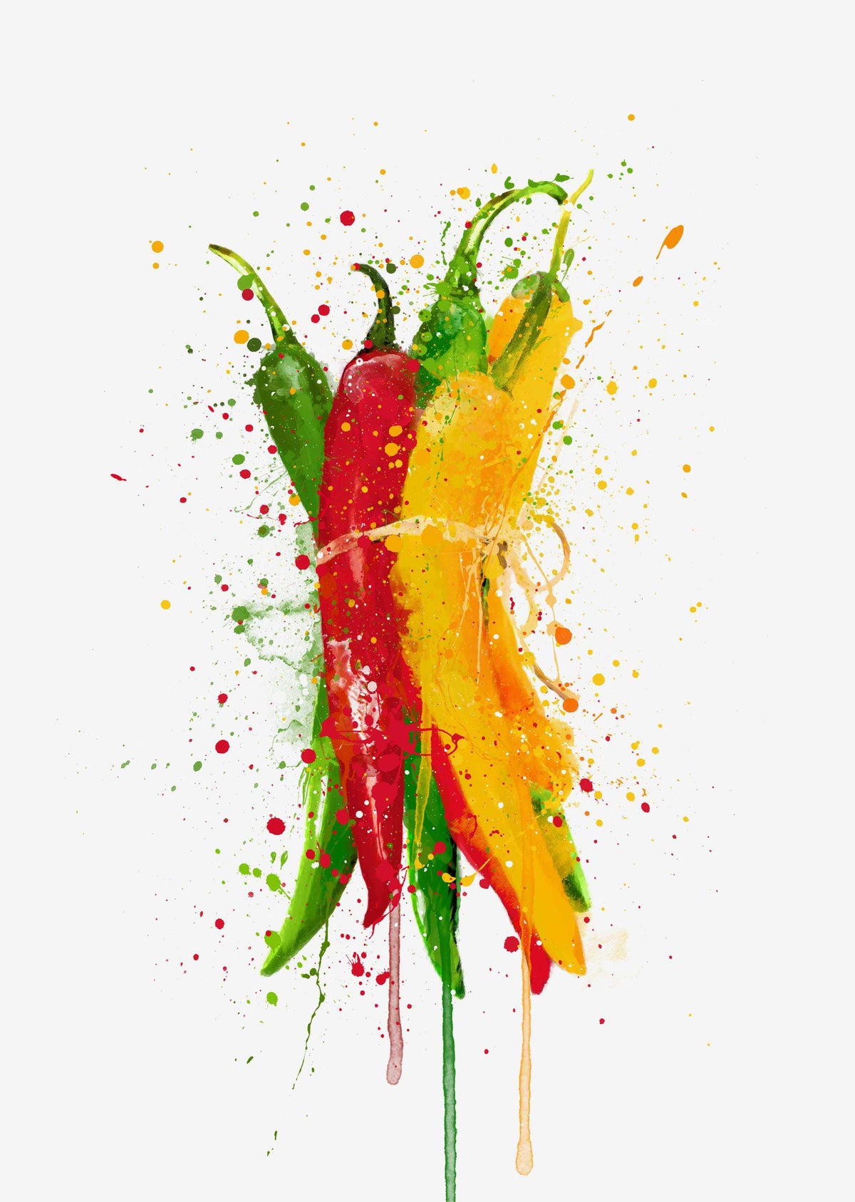 Chilli Bunch Wall Art Print