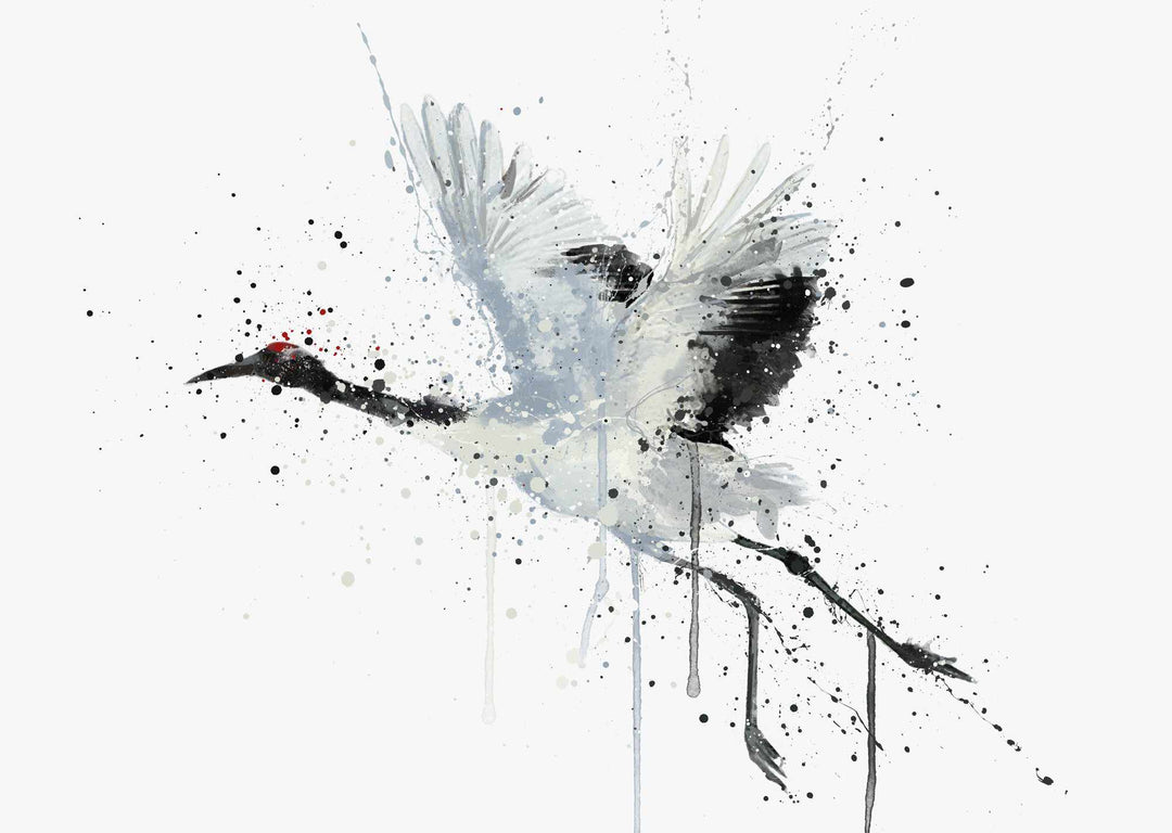 Kran Vogel Wand Kunstdruck