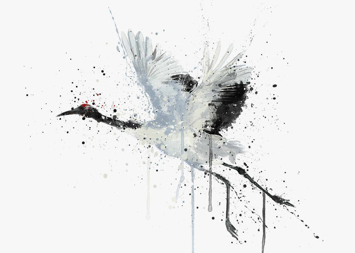 Kran Vogel Wand Kunstdruck