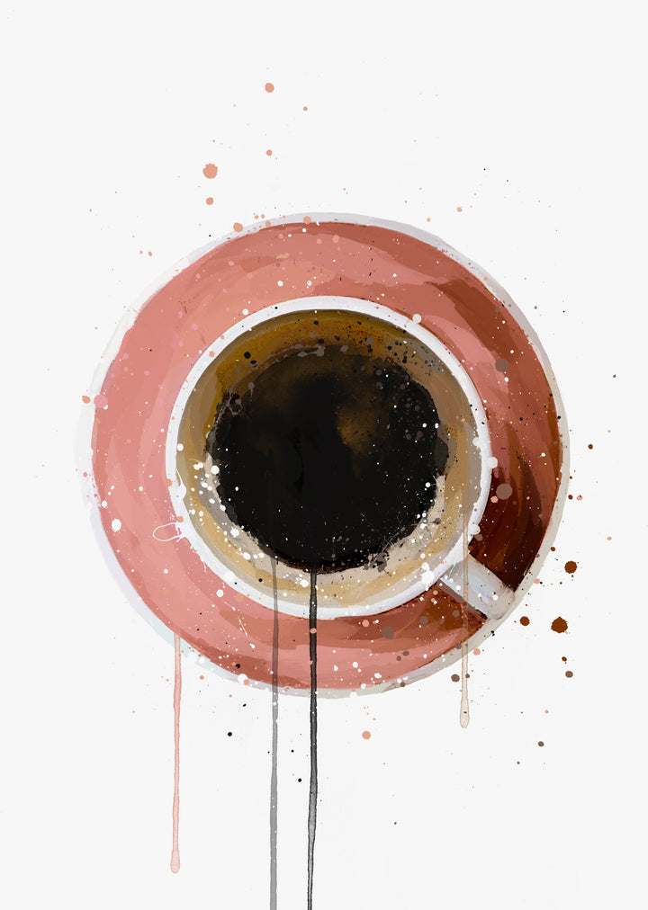 Coffee Wall Art Print 'Cafe Noir'