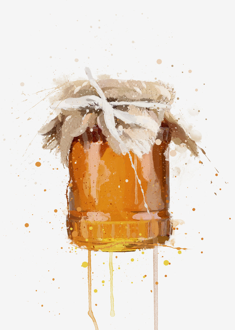 Honey Jar Wall Art Print