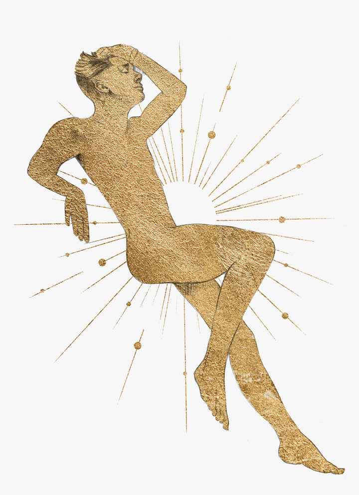 Renaissance Inspired Female Figurative Artwork Wall Art Print 'Eros (Right)'