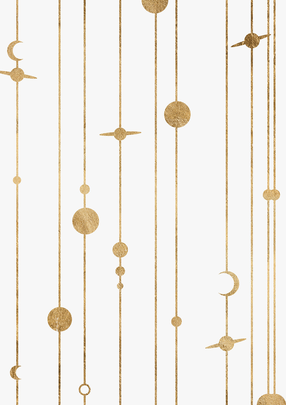 Astrology Horoscope Zodiac Gold Planets Wall Art Print 'Pegasus'