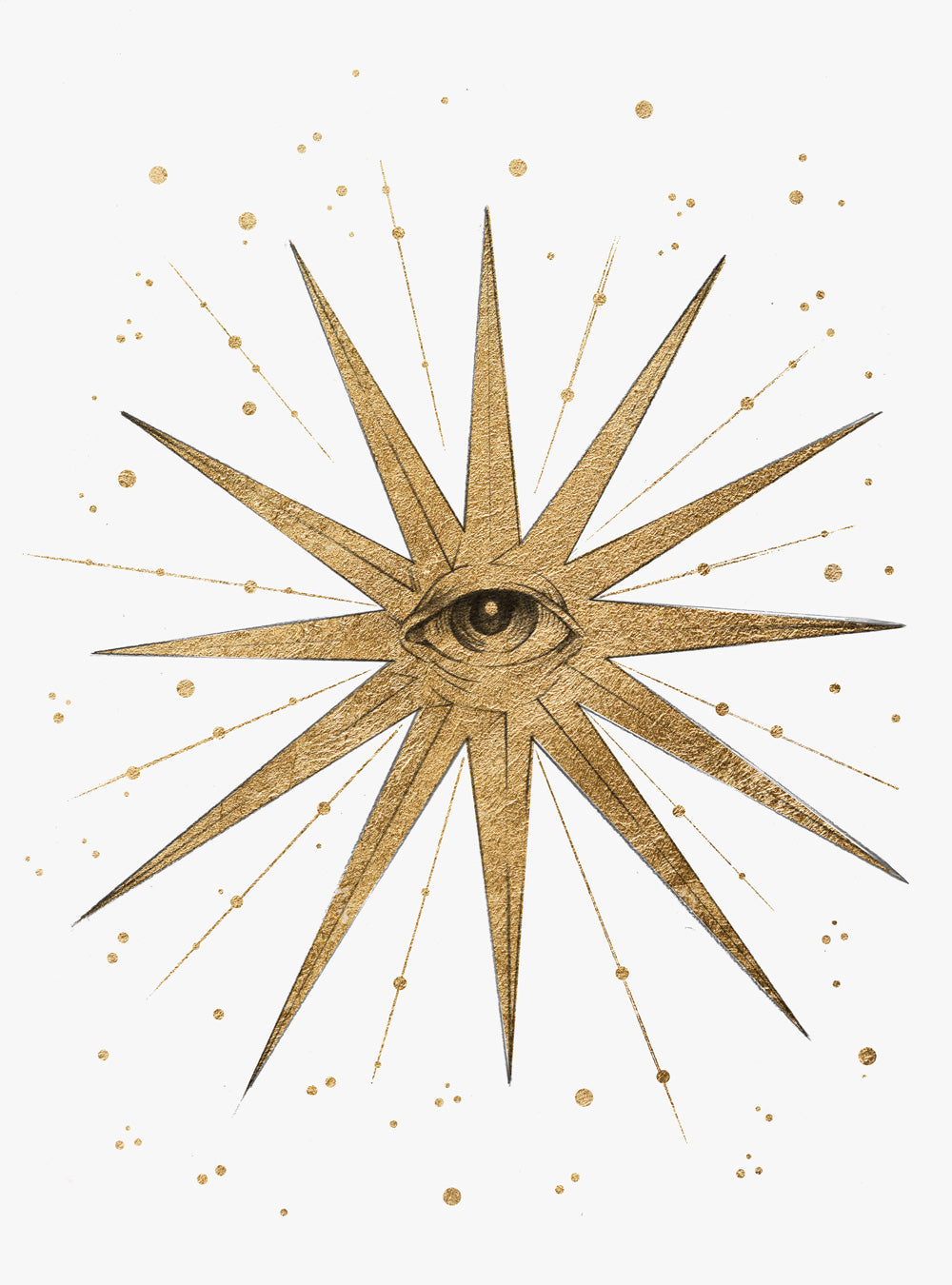 Esoteric Mystical All Seeing Eye Wall Art Print