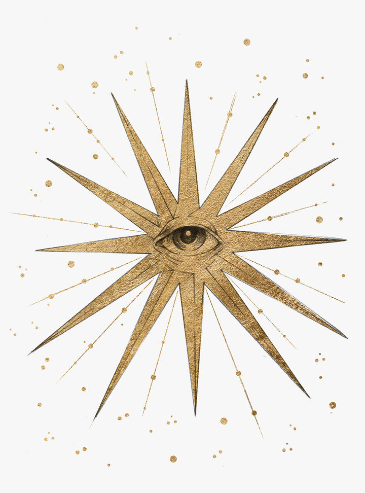Esoteric Mystical All Seeing Eye Wall Art Print