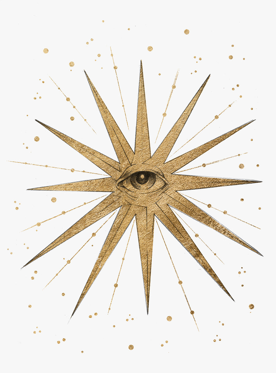 Esoteric Mystical All Seeing Eye Wall Art Print