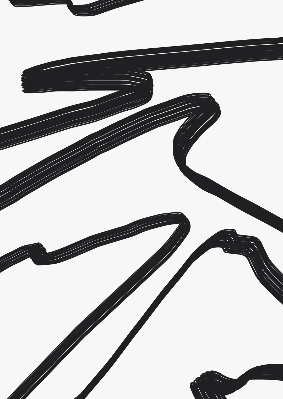 Black and White Abstract Wall Art Print (7)