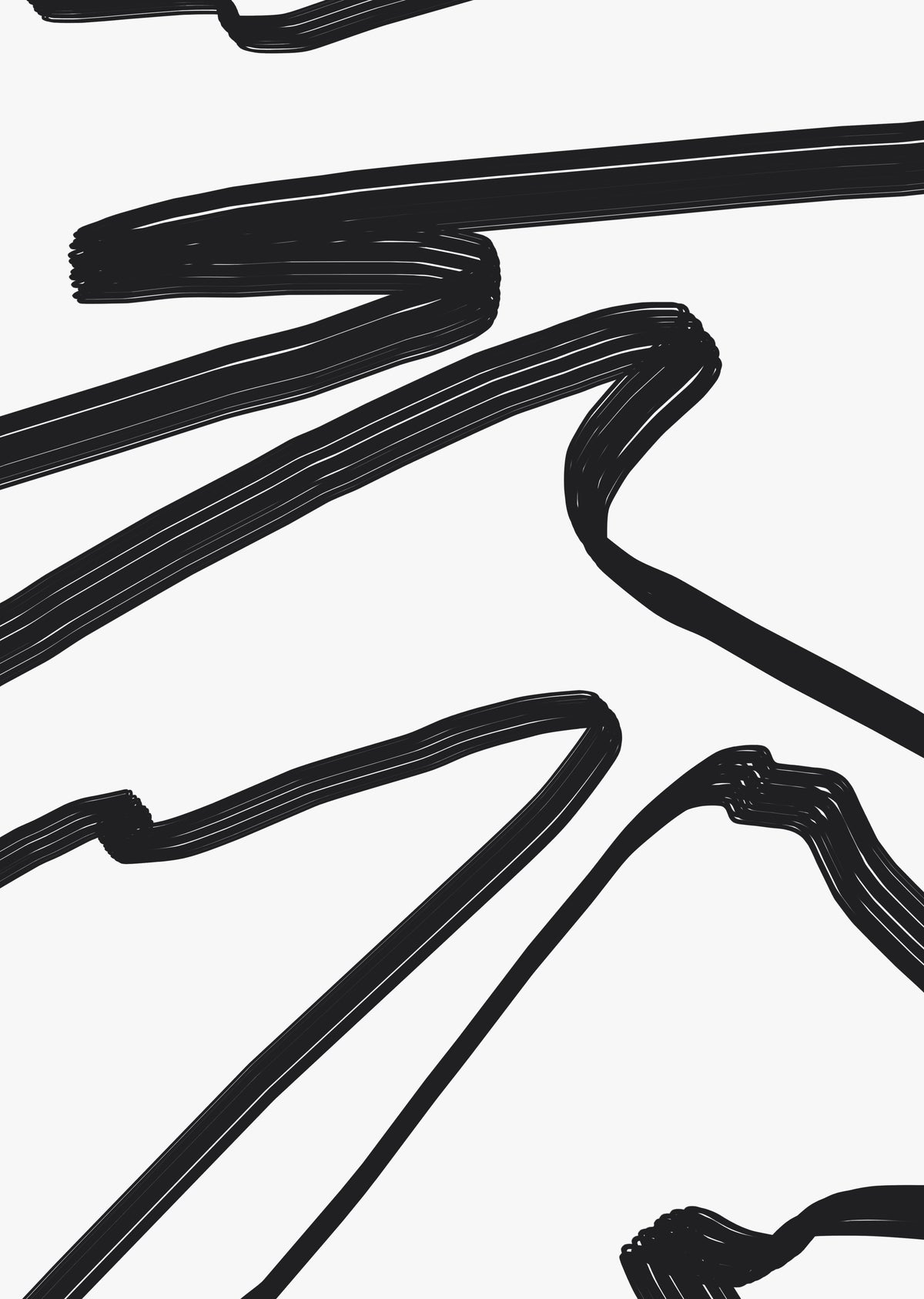 Black and White Abstract Wall Art Print (7)