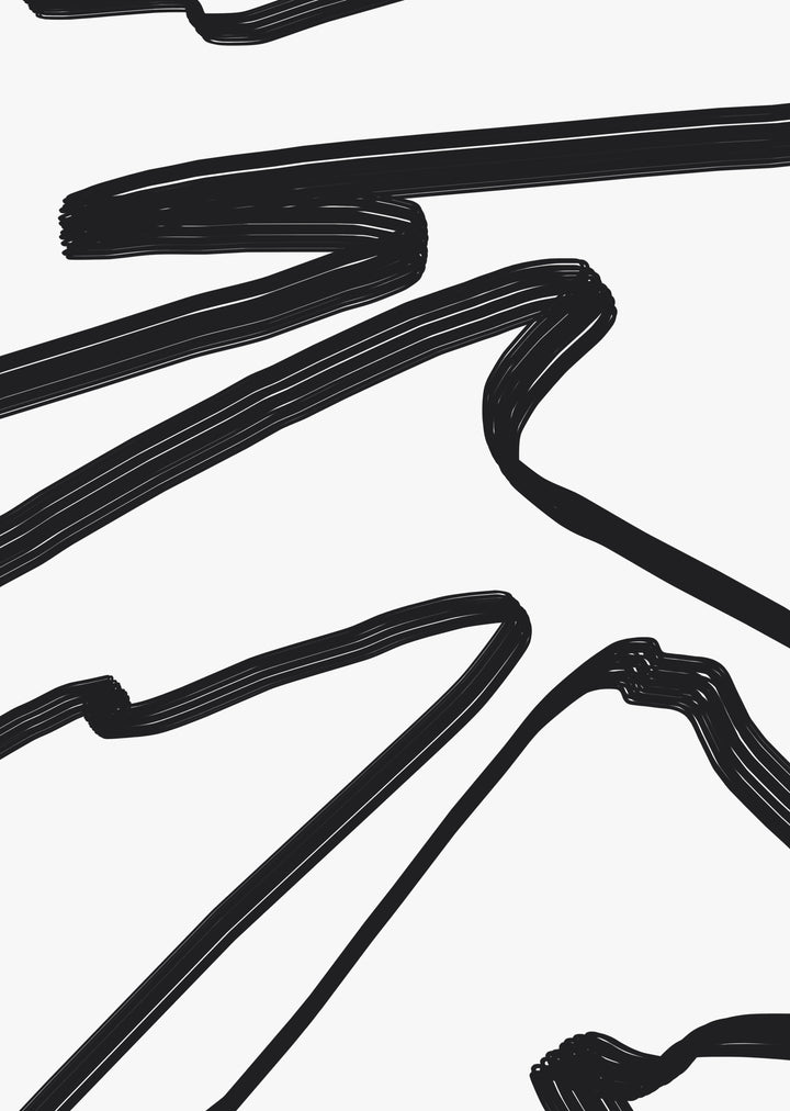 Black and White Abstract Wall Art Print (7)