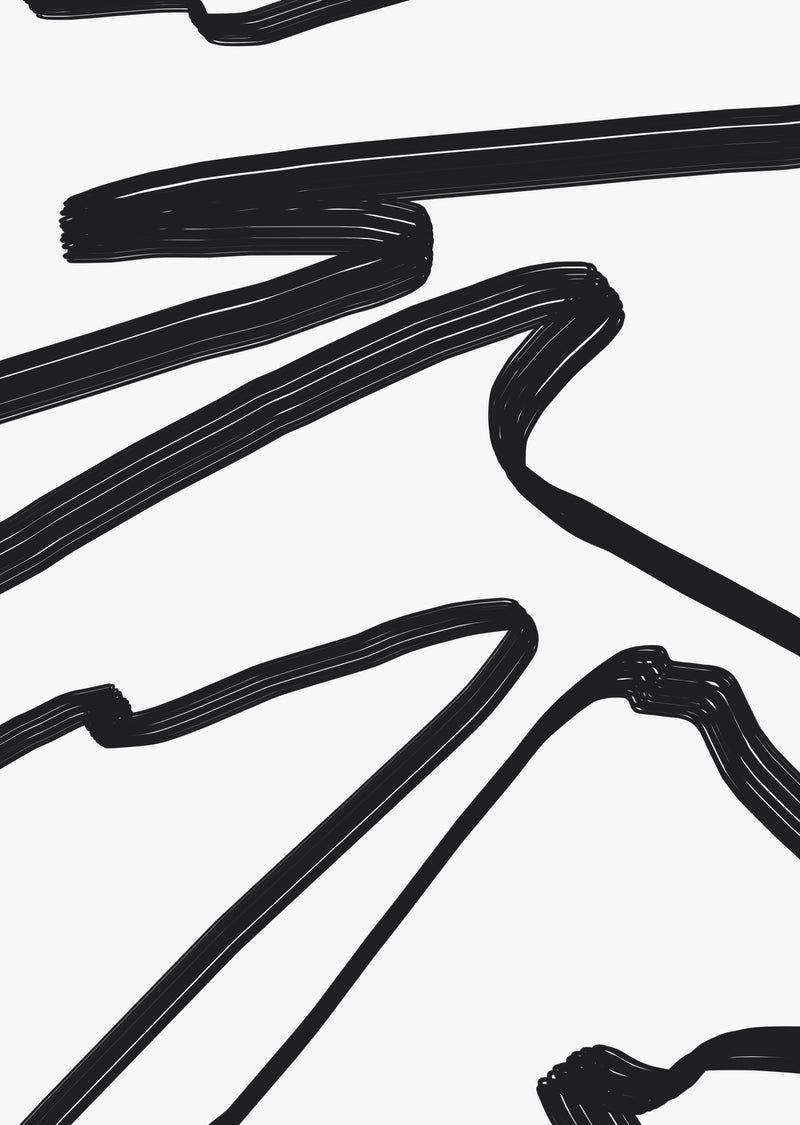 Black and White Abstract Wall Art Print (7)