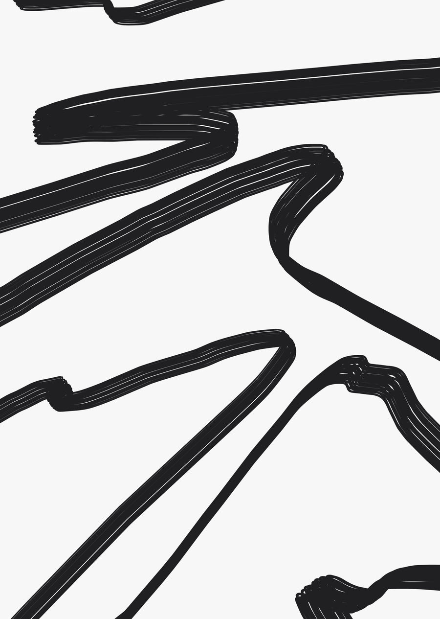 Black and White Abstract Wall Art Print (7)